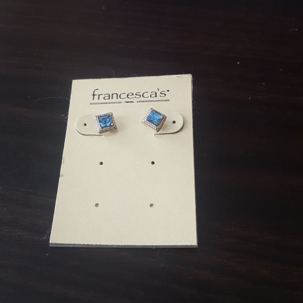 Francescas blue earrings - Picture 1 of 2